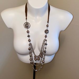 Paparazzi multi strand necklace and earrings NEW